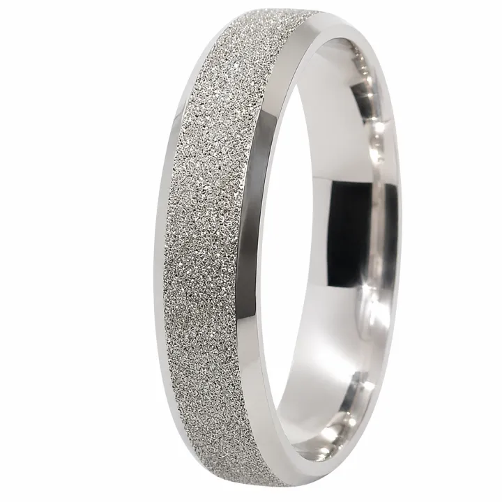 ALIANÇA DE PRATA 4,0MM ANATÔMICA CHANFRADA DIAMANTADA